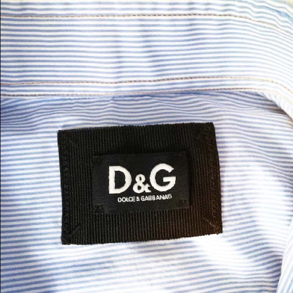 D&G Pinstripe Fitted Pocket Shirt - Picture 4 of 14